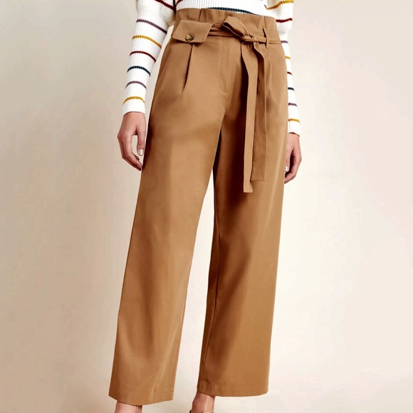 Anthropologie Daniela Poplin Wide-Leg Pants - Picture 3 of 4